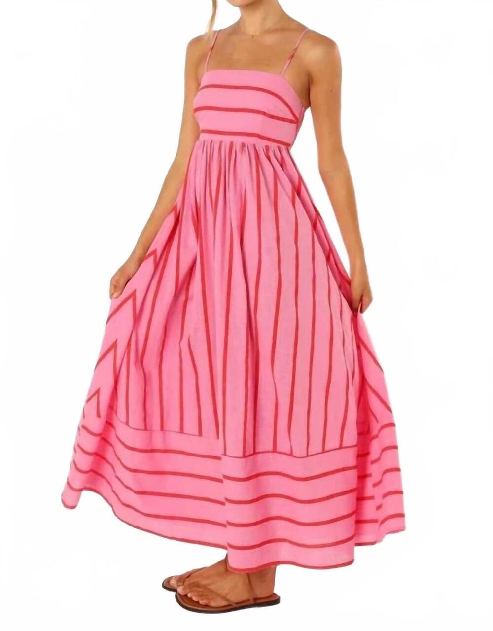 NEW MCCOLIN away from it all maxi dress in pink on pink